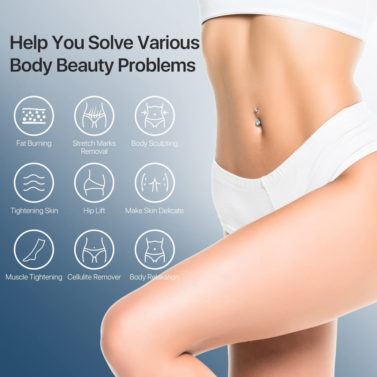 Cellulite Massager – Professional Body Sculpting Machine – Cellulite Remover and Stretch Marks Removal – Handheld Body Slimming Device for Belly Fat, Waist, Arm, Leg, Butt